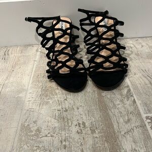 Steve Madden Christina scrappy black wedge New